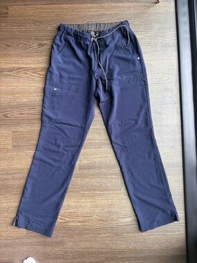 Koi Navy Wide Leg Scrub Pants